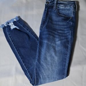 Stylish Distressed Blue Skinny Jeans for Men
